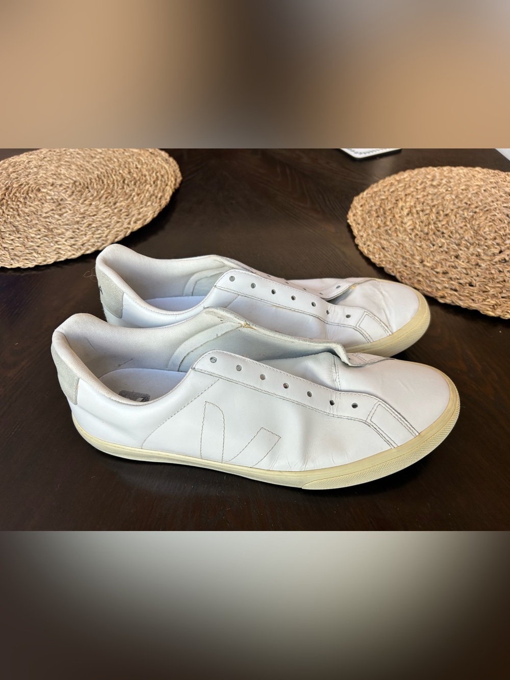 Veja Campo Leather Sneakers Women's White US 12